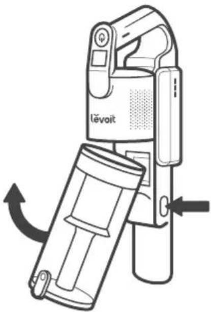 Levoit LVAC-200 - Cleaning the Dust Bin & Metal Filter - 1