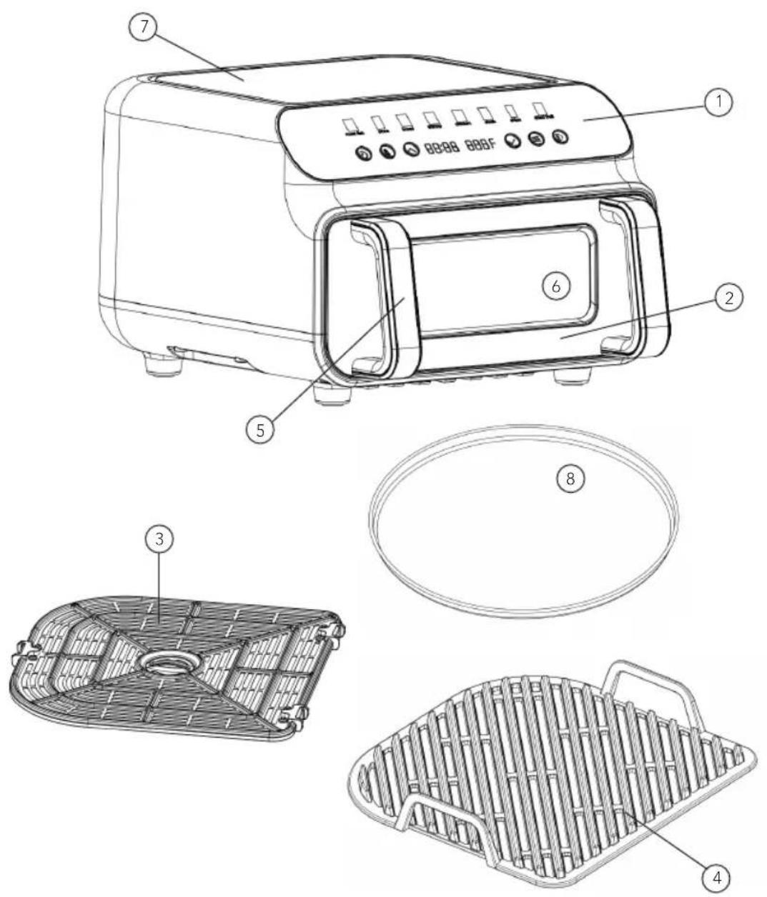 WILFA DualFry Grill 10 AFG-10 - PANORAMICA DEL PRODOTTO - 1