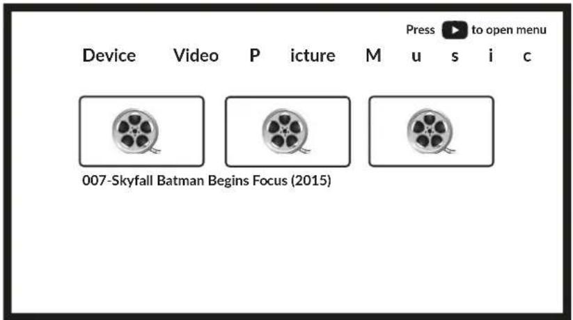 Device Video Picture Music Press to open menu 007-Skyfall Batman Begins Focus (2015)