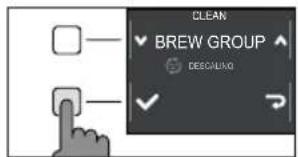 GAGGIA Magenta Plus RI8700 - Nettoyage du groupe de distribution avec des tablettes pour l'élimination des résidus huileux du café - 2