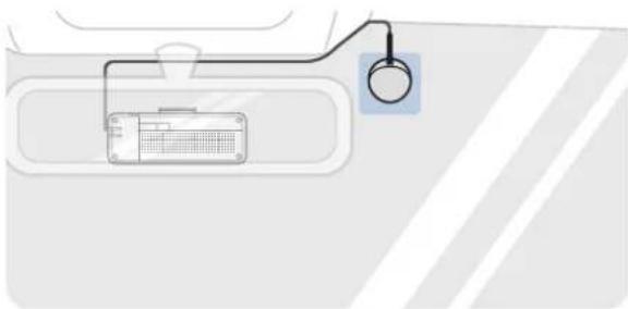Thinkware Q200 - Installation du récepteur GPS externe (en option) - 2