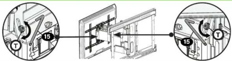 Technical diagram showing mechanical assembly steps with labeled components and numbered callouts