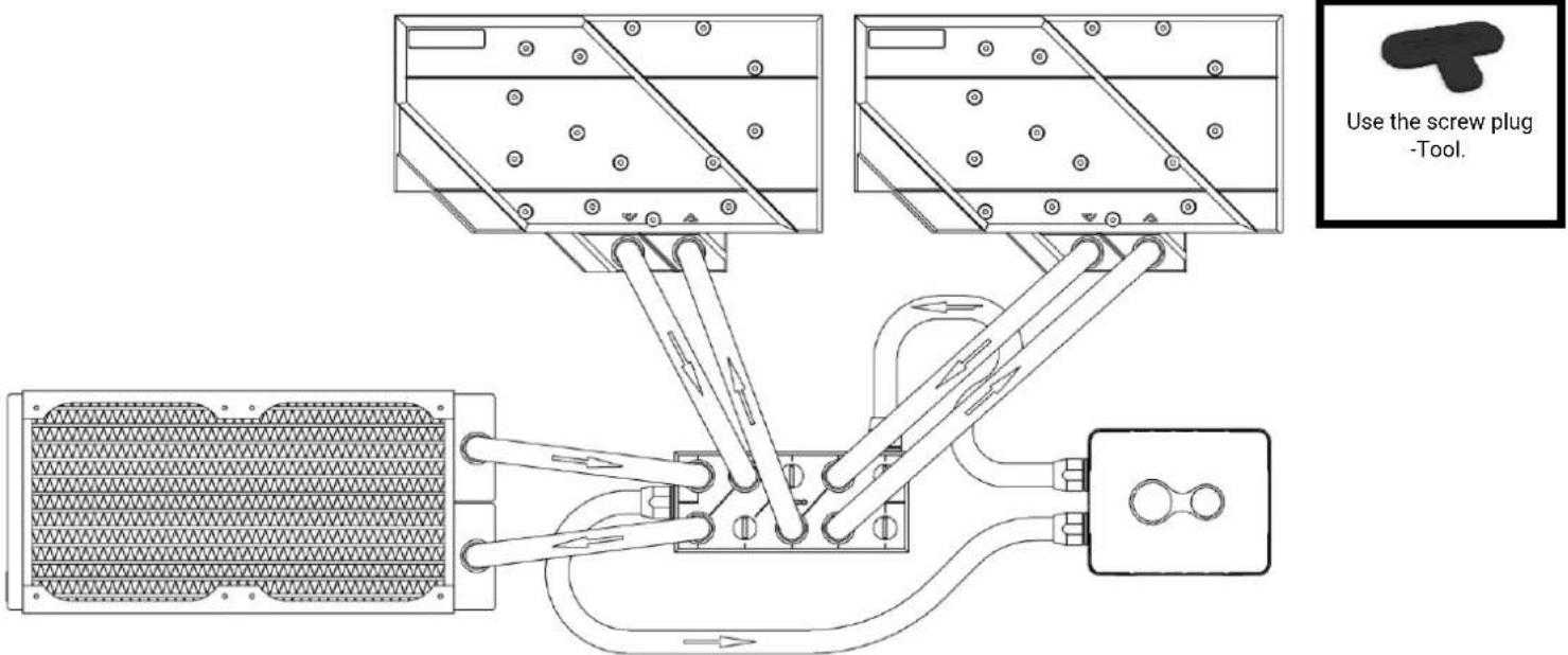 Alphacool ES Distro Plate C5 - Assembly - 19
