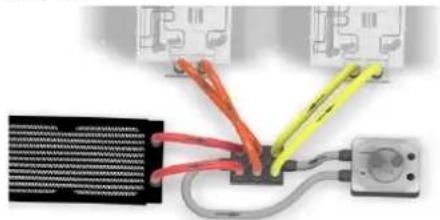Alphacool ES Distro Plate C3 - Anschließen des Patchpanels - 1