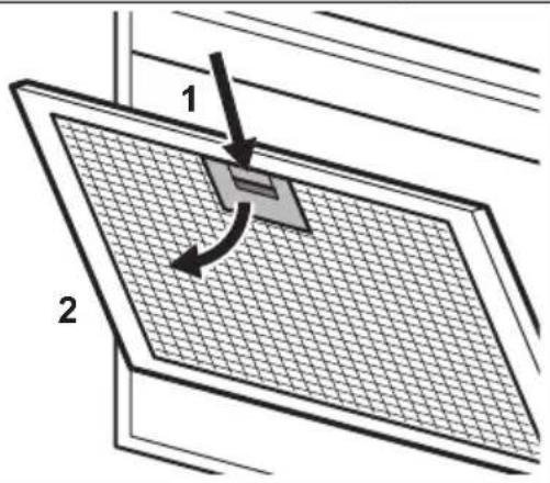 ZANUSSI ZFP616K - Reinigen des Filters: - 1