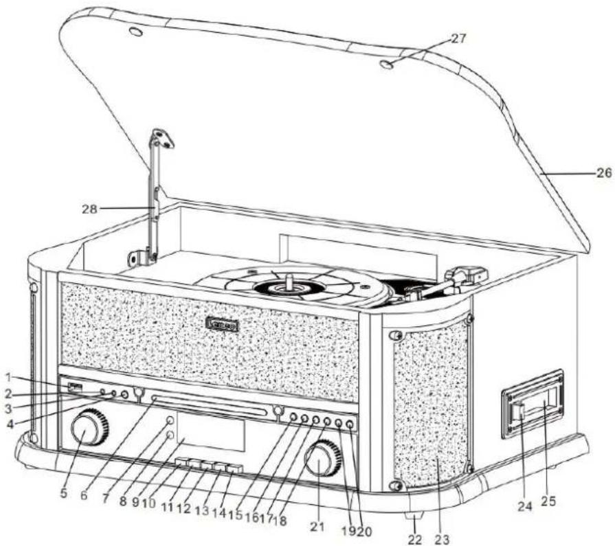 LENCO Classic Phono TCD-2551 - INSTALLATIE - 1