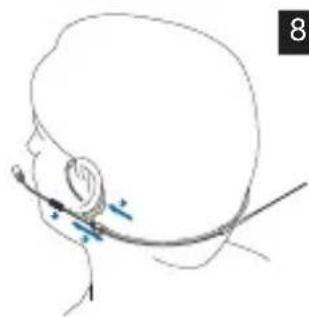 AKG EC 82 MD - Attaching the headworn microphone - 3