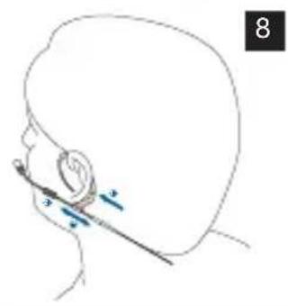 AKG EC 82 MD - Colocacion del microfono de oreja - 4