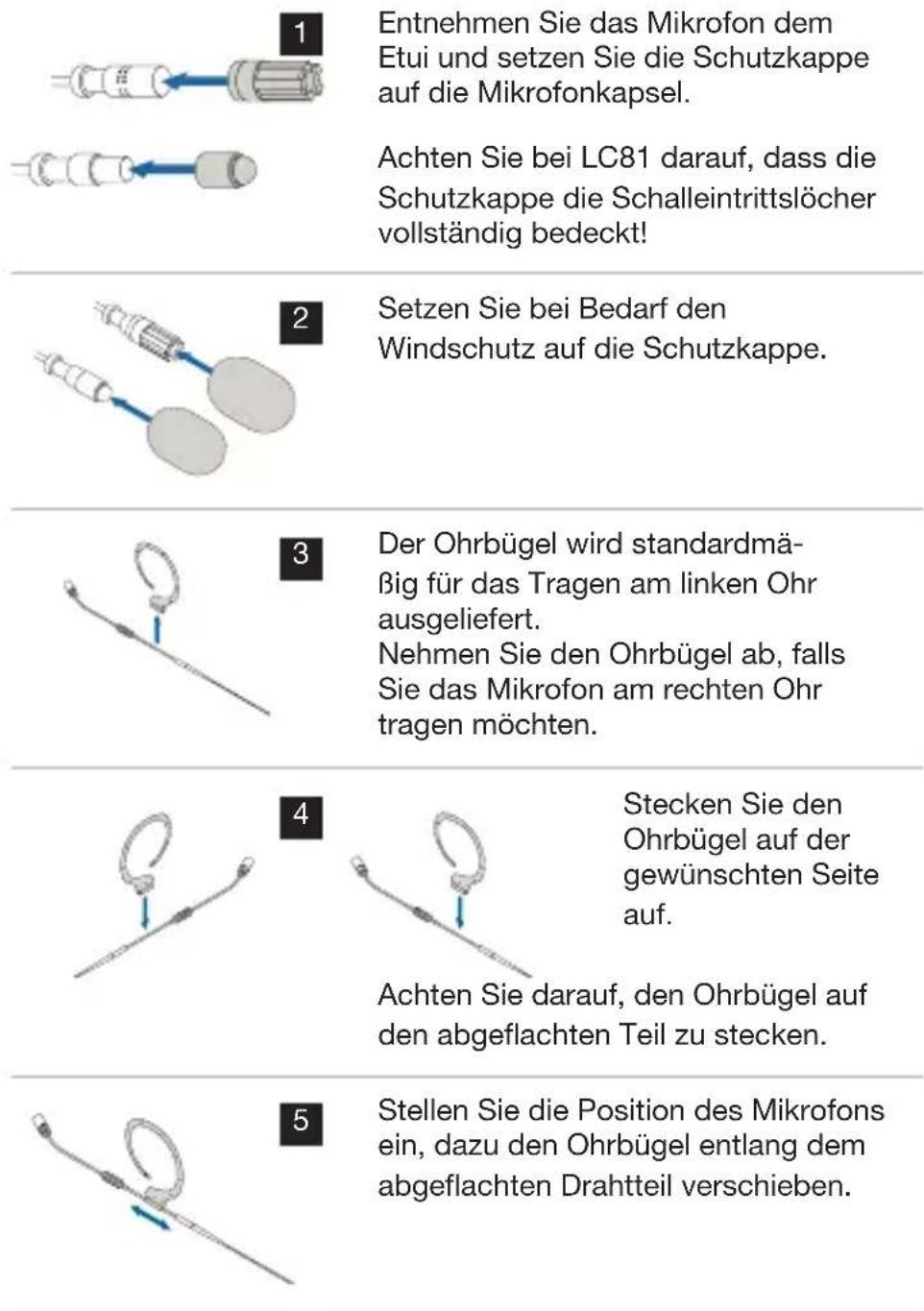 AKG EC 82 MD - Ohrbügelmikrofon anbringen - 2