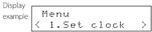 TEAC CR-H101DAB - Use the direction (<>) buttons to change the setting item and press the SELECT button. - 1