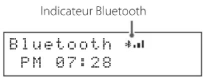 TEAC CR-H101DAB - Tournez le bouton SOURCE pour choisir Bluetooth. - 1