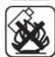 Yard Force MowBest 805 - Warning Symbols on battery pack - 3