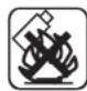 Yard Force MowBest 805 - Warnsymbole auf dem Akkublock - 3