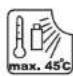 Yard Force LM C37 - Warning symbols on the battery pack - 4