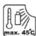 Yard Force LM C34A - Symboles de mise en garde sur la batterie - 4