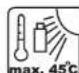 Yard Force EasyMow 260 - Warning Symbols on battery pack - 4
