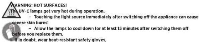 MANN+HUMMEL OurAir TK 850 - Special safety instructions - 1