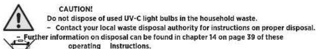 MANN+HUMMEL OurAir TK 850 - Special safety instructions - 3