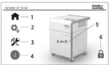 MANN+HUMMEL OurAir TK 850 - Pantalla de inicio - 1