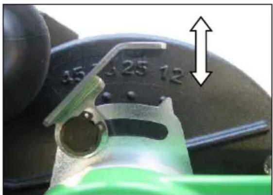 Eibenstock EMF 180.1 - Pre-selection of the Cutting Depth - 1