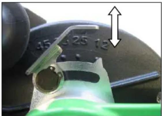 Eibenstock EMF 180.1 - Pre-selection of the Cutting Depth - 1