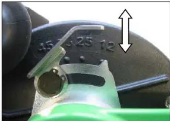 Eibenstock EMF 180.1 - Pre-selection of the Cutting Depth - 1