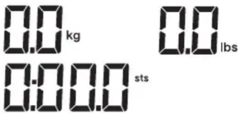 SECA 769 - Switching the weight display - 1
