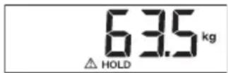SECA 769 - Memorizzazione del valore del peso (HOLD) - 2