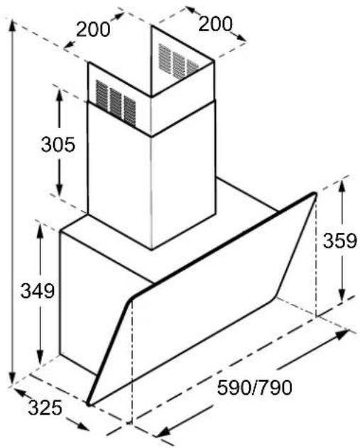 CONSTRUCTA CD688866 - Appliance dimensions - 1