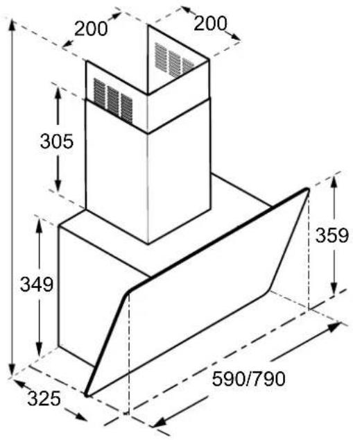 CONSTRUCTA CD686866 - Appliance dimensions - 1