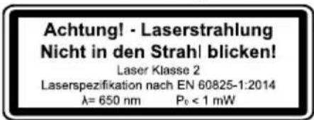 SCHEPPACH HM305SL - Pozor: Laserovézáření Nedívejte se do paprsku Laser třídy 2 - 1