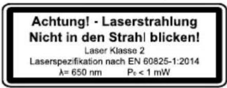 SCHEPPACH HM305SL - Razred laserja 2 - 1
