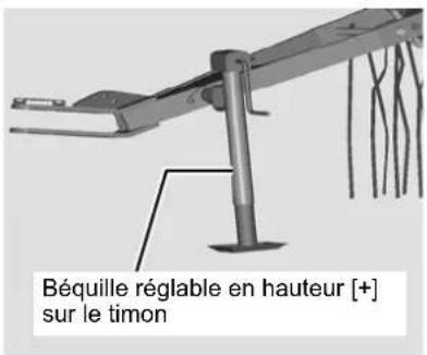 KUBOTA RA2071T EVO - Béquille réglable en hauteur [+] - 1