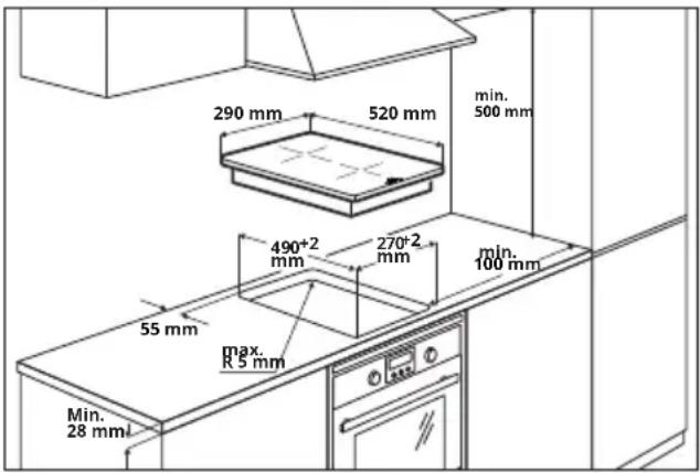 IKEA VÄLBILDAD 204.675.92 - Anforderungen an den Herdblock - 1