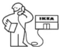 IKEA VILSTA 905.577.25 - Kontakt z IKEA w razie potrzeby skorzystania z serwisu - 1