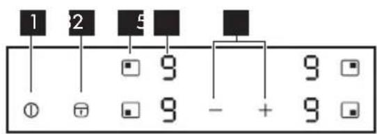 IKEA VILSTA 905.577.25 - Layout del pannello di controllo - 1