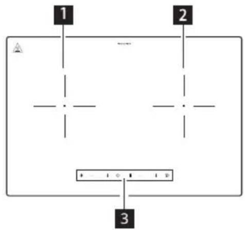IKEA LAGAN 705.060.96 - Disposition de la surface de cuisson - 1