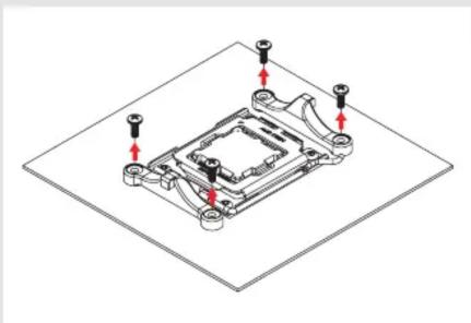 Noctua NH-L9a-AM5 - Enlever le système de rétention d'origine - 1