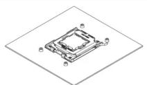 Noctua NH-D12L - Enlever le système de rétention d'origine mettre en place la contre-plaque - 2