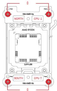 Noctua NH-D12L - Installation des étriers de fixation - 5