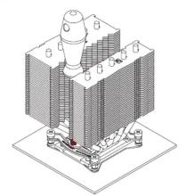 Noctua NH-D12L - Fixation du ventirad sur le CPU - 2
