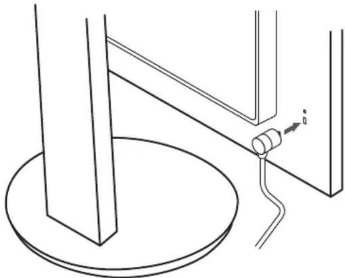 NEC MultiSync E244FL - Installing a security cable - 1