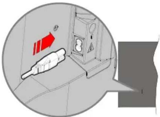 HITACHI U65L7300 - Csatlakozás az áramforráshoz - 1