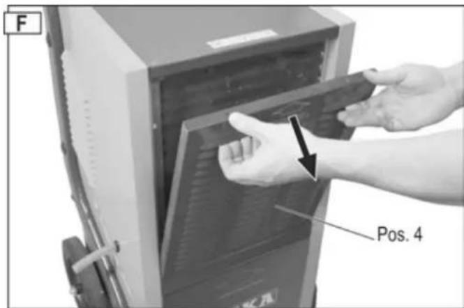 ATIKA ALE 600 N - Removing the filter - 1