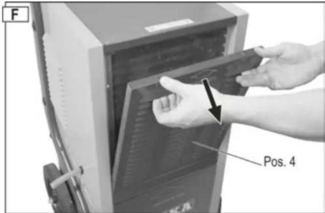 ATIKA ALE 600 N - Rimozione del filtro - 1