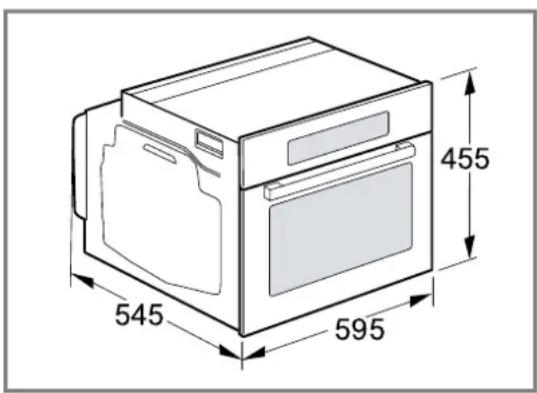 SIEMENS CE732GXB1 - Dimensioni apparecchio - 1