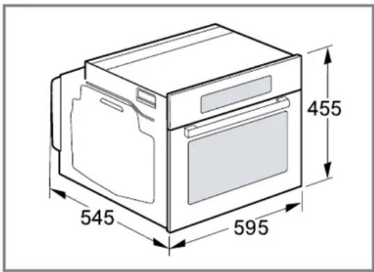 SIEMENS CE732GXB1 - Afmetingen van het apparaat - 1