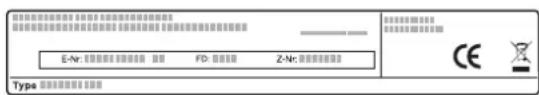 SIEMENS CE732GXB1 - Codice prodotto (E-Nr.) e codice di produzione (FD) - 1