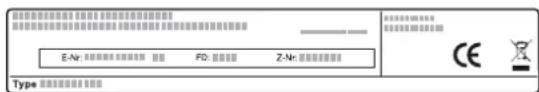 SIEMENS CE732GXB1 - Productnummer (E-nr.) en productienummer (FD) - 1