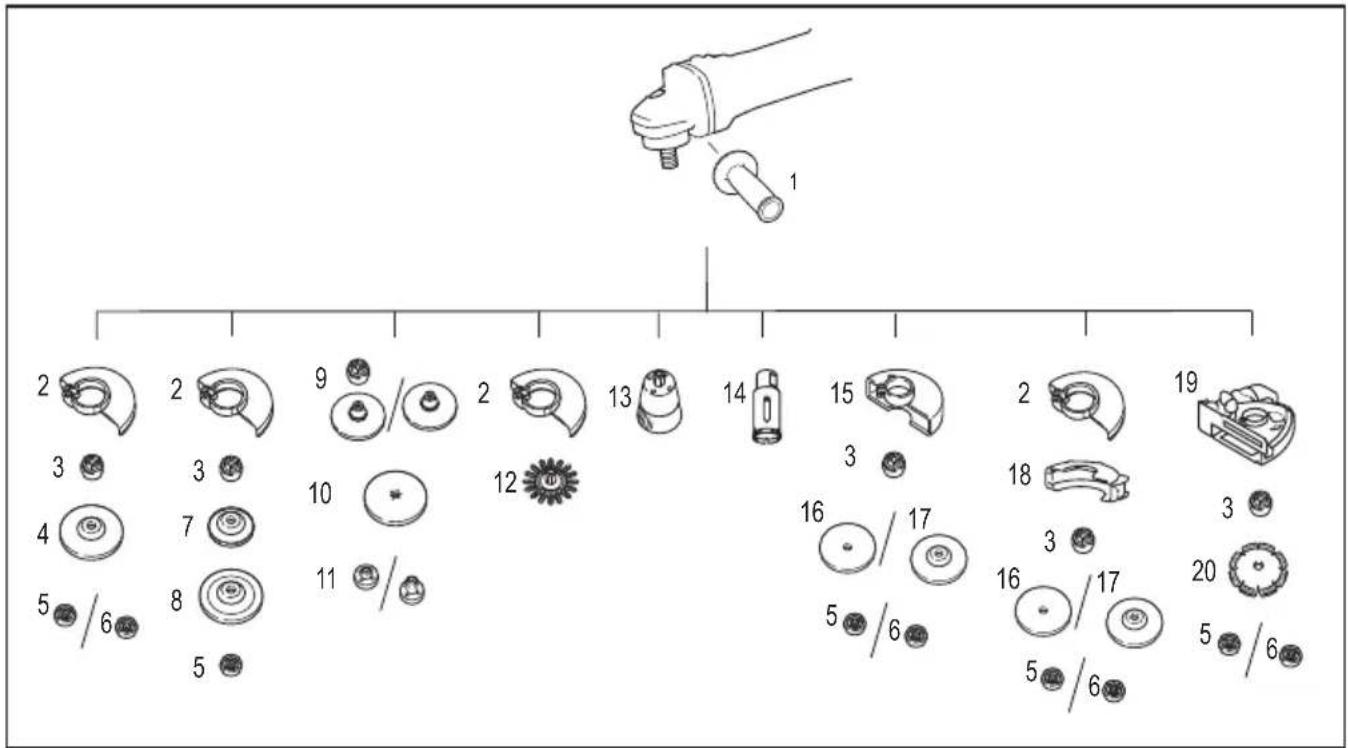 MAKITA 9558HNR - Optioneel accessoire - 1
